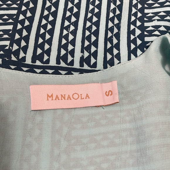 NWOT Manaola Dress Aqua and Gray S - Picture 9 of 10